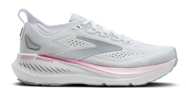 Brooks W Brooks Glycerin GTS 23 White/Harbor Mist/Metallic
