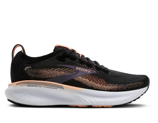 Brooks W Brooks Adrenaline GTS 25 Black/Peach/Purple