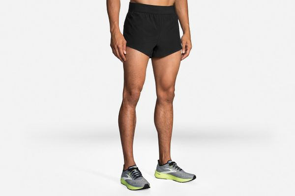 Brooks M Brooks Sherpa 3" Split Short BLACK