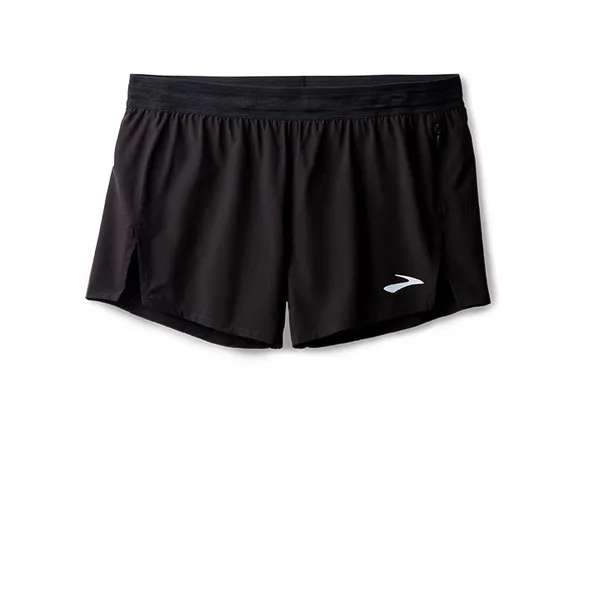 Brooks M Brooks 3" Split Short BLACK