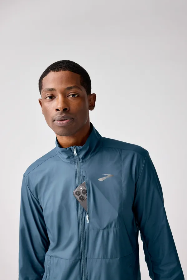 Brooks M Brooks Fusion Hybrid Jacket Blue/Gray