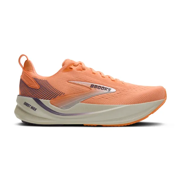Brooks W Brooks Ghost Max 4 Cyber Peach/Grape/Bluewash