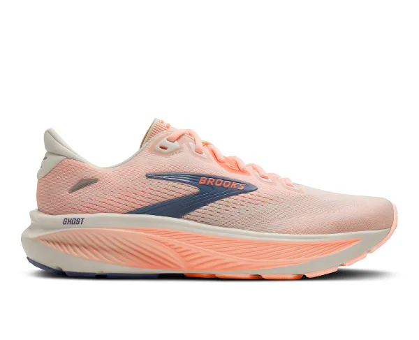 Brooks W Brooks Ghost 18 Gray/Peach/White